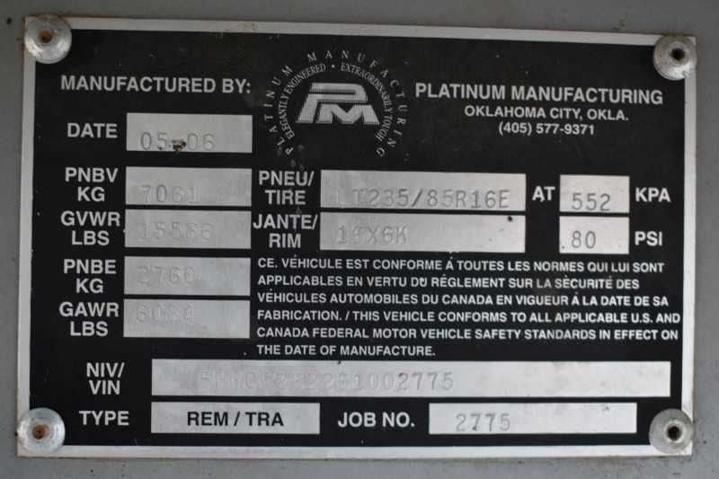 2006 Platinum 8410LQ 4 Horse Trailer with 9′ Short Wall - Image 32