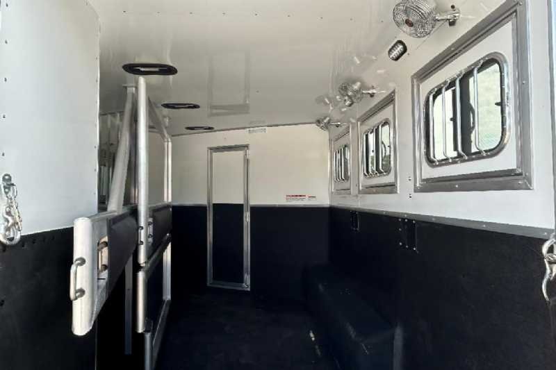 New 2024 Lakota 8313RKBGLQ Charger 3 Horse Trailer with 13′ Short Wall - Image 12