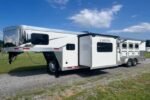 2024 Lakota Charger 8411RKGLQ 4 Horse Trailer with 11′ Short Wall