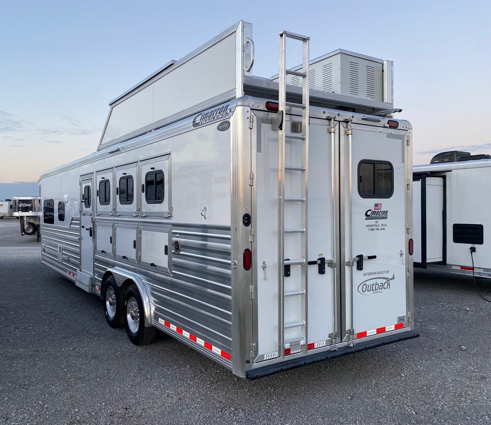 2024 Cimarron Trailers 8412 Outback Customs 4 Horse LQ - Image 6