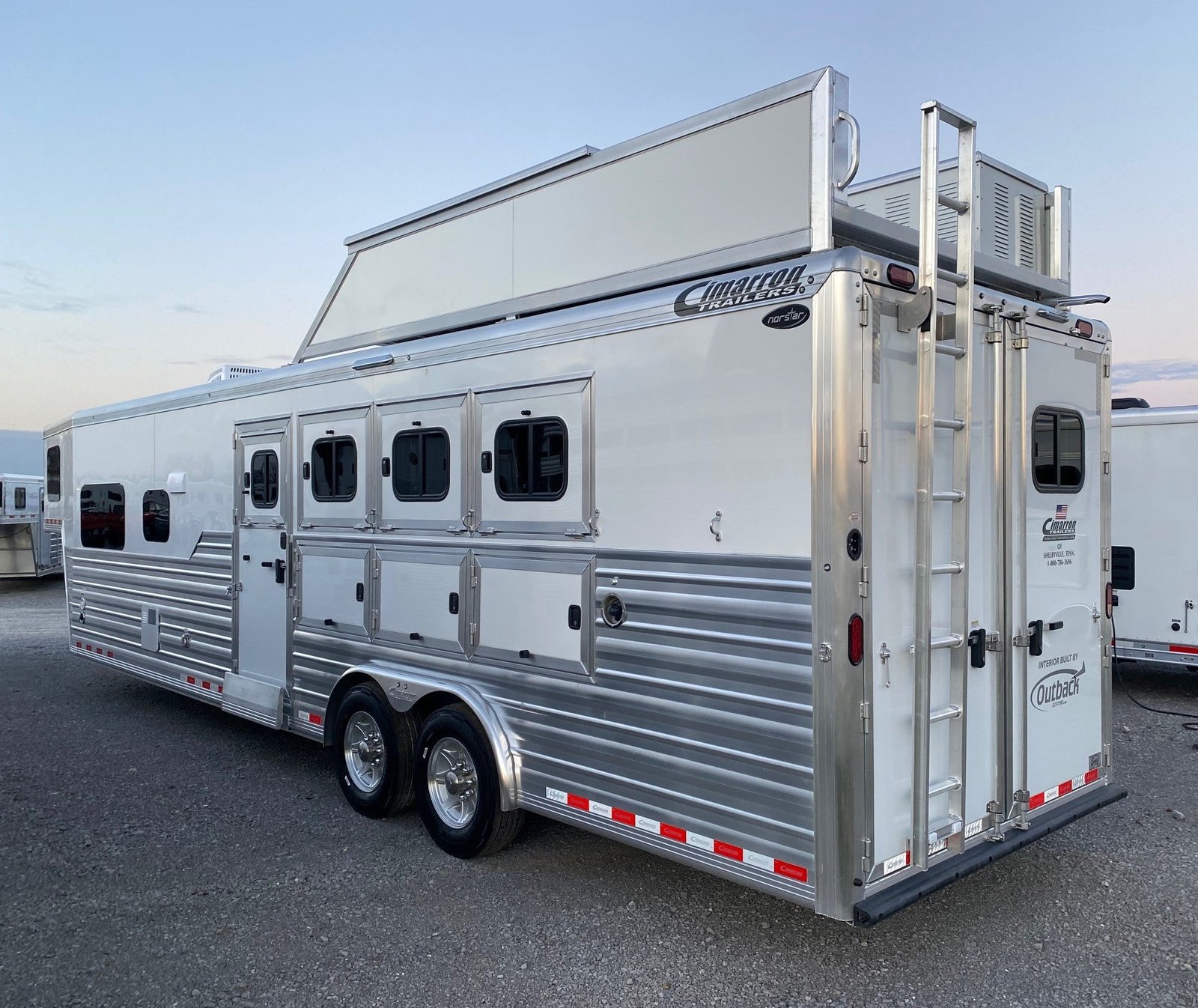 2024 Cimarron Trailers 8412 Outback Customs 4 Horse LQ - Image 7