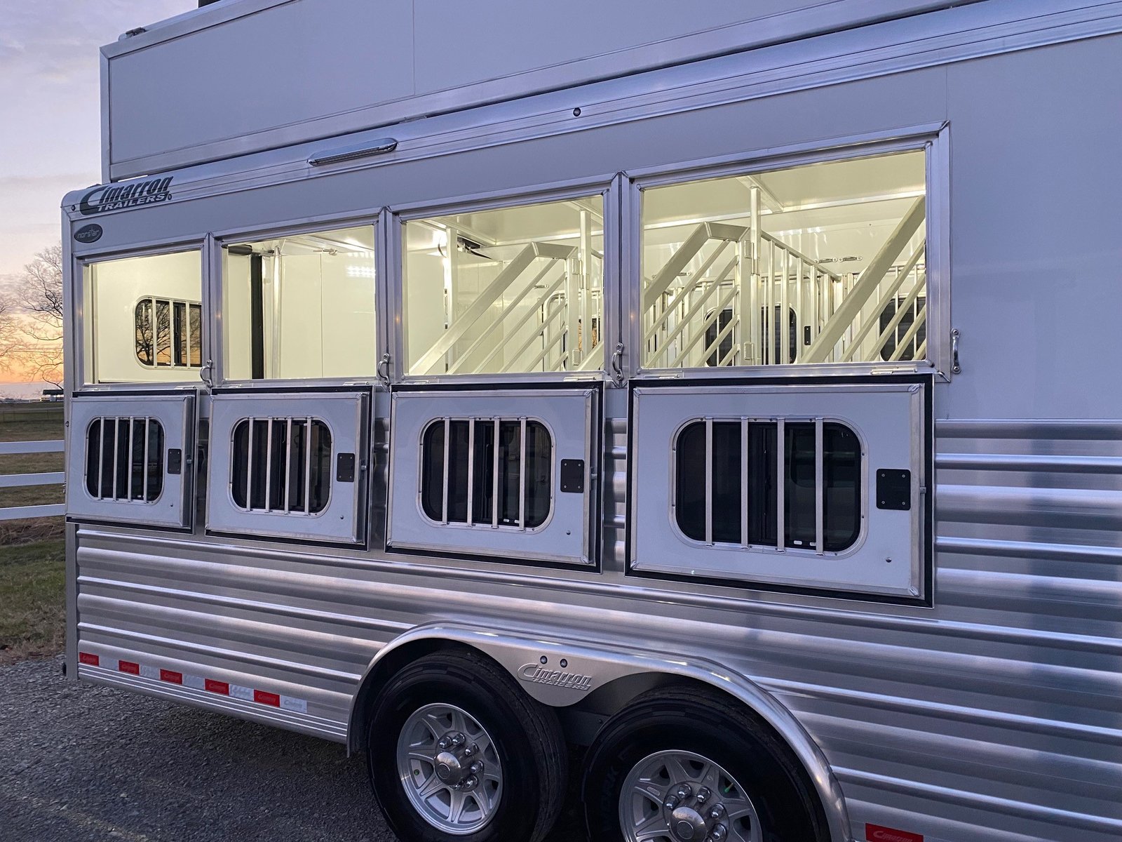 2024 Cimarron Trailers 8412 Outback Customs 4 Horse LQ - Image 42