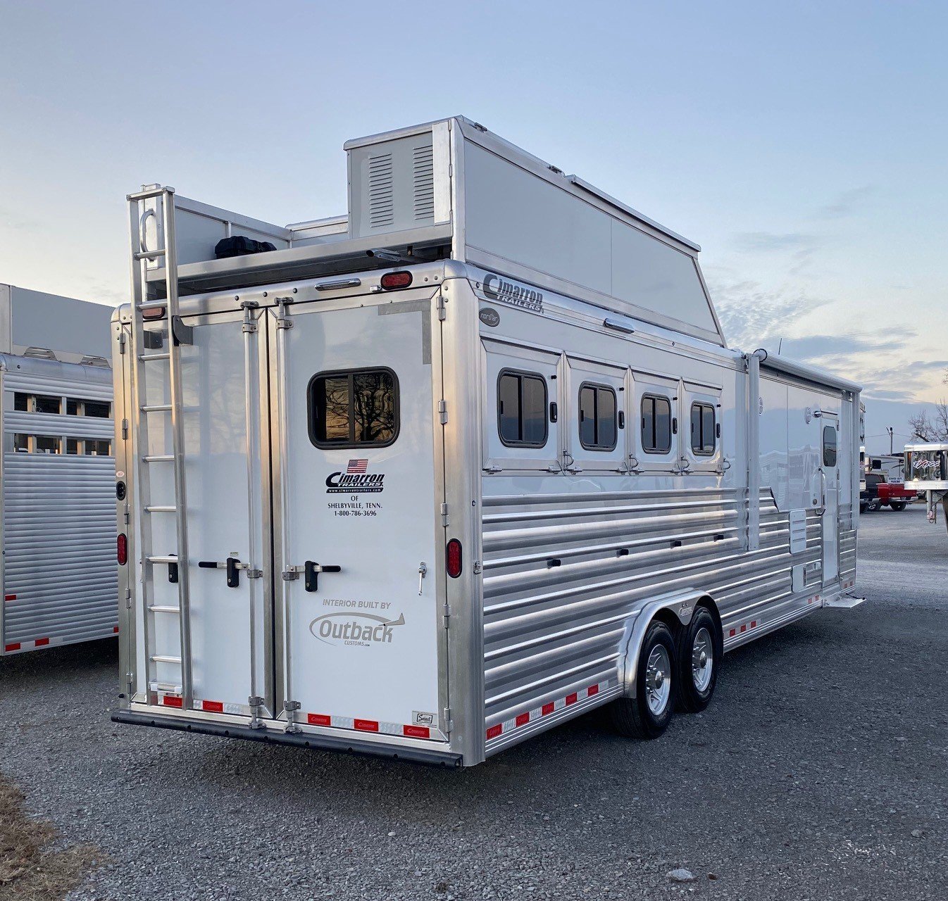 2024 Cimarron Trailers 8412 Outback Customs 4 Horse LQ - Image 5