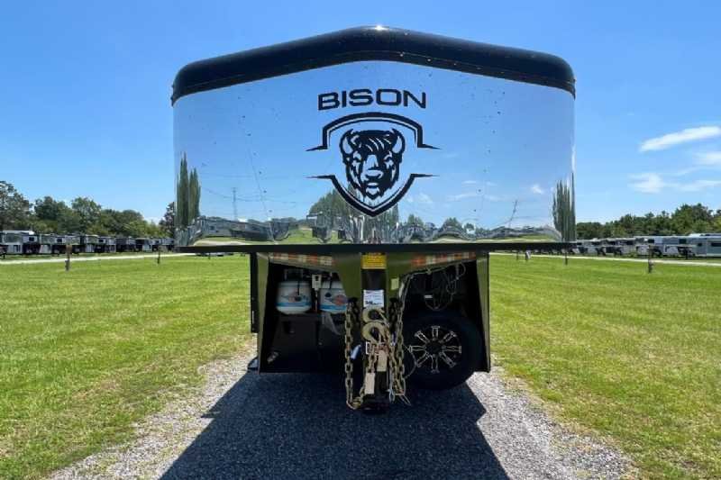 2024 Bison Trail Hand 708160 Stock Trailer with 8′ Short Wall - Image 6