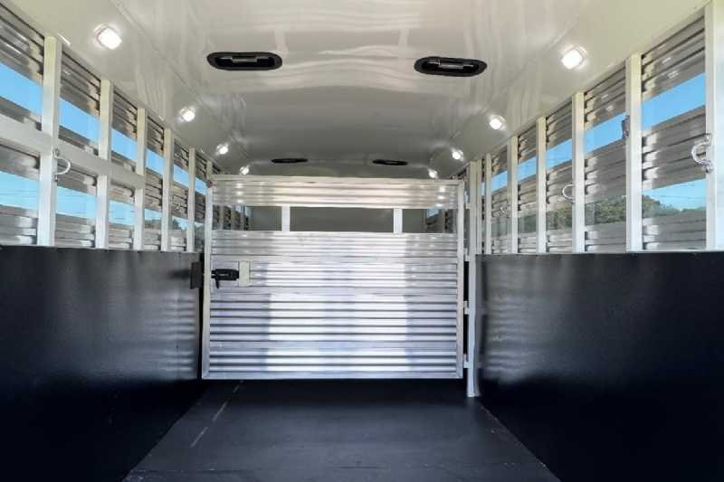 2024 Bison Trail Hand 708160 Stock Trailer with 8′ Short Wall - Image 12