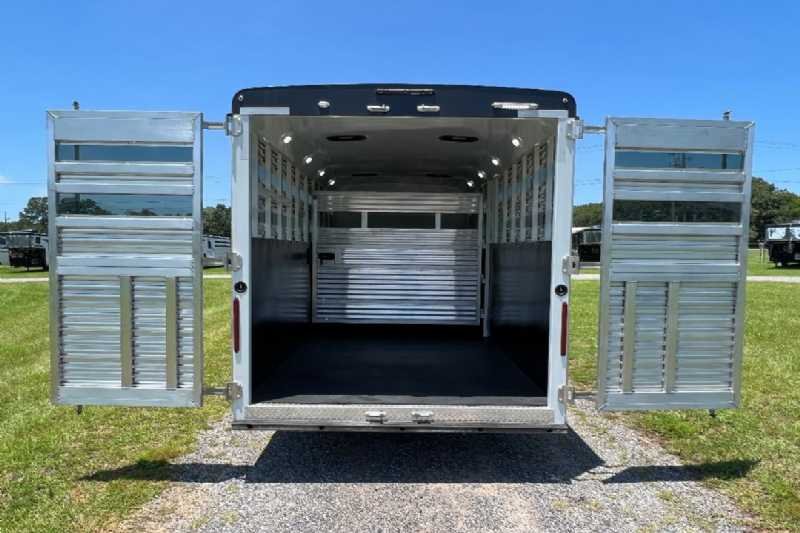 2024 Bison Trail Hand 708160 Stock Trailer with 8′ Short Wall - Image 11