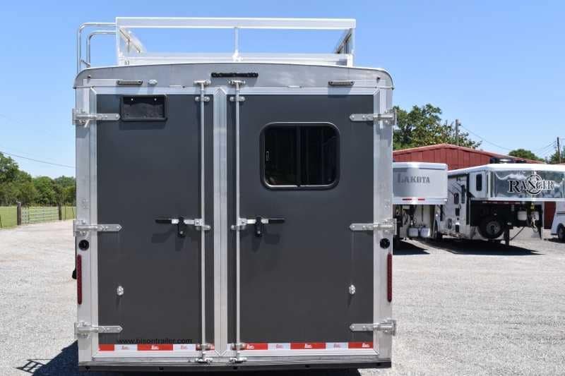 2020 Bison Laredo 3 Horse Trailer with 11′ Short Wall - Image 25