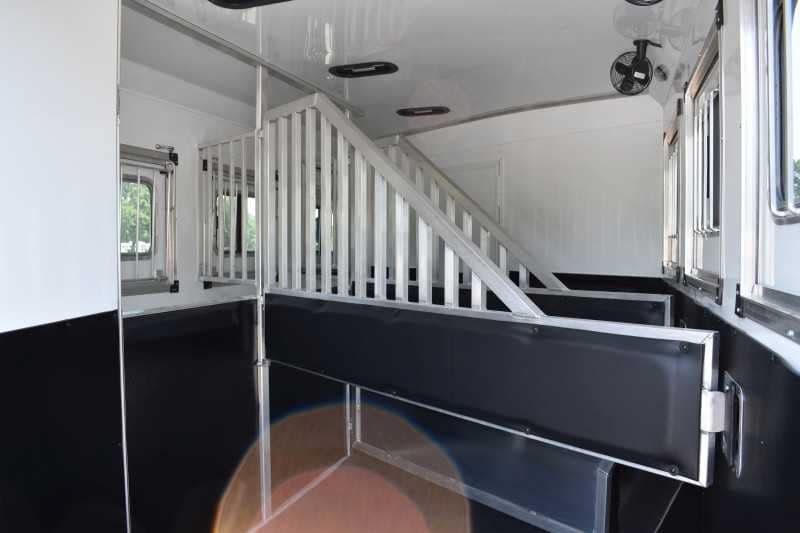 2020 Bison Laredo 3 Horse Trailer with 11′ Short Wall - Image 29