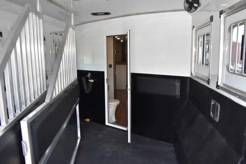 2020 Bison Laredo 3 Horse Trailer with 11′ Short Wall - Image 32