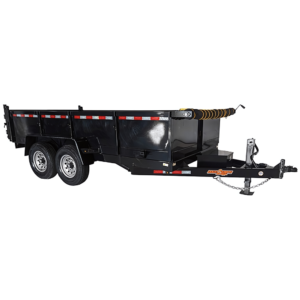 D2E 7′ x 14′ Wide Dump Trailer w/ 2′ Sides