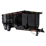 D2E 7′ x 16′ Wide Dump Trailer w/ 4′ Sides 16K GVWR