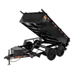 D2E 6′ x 10′ E-Series Dump Trailer w/ 2′ Sides 7k GWVR