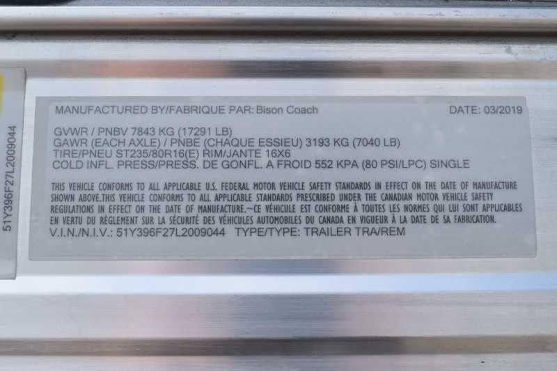 2020 Bison Laredo 3 Horse Trailer with 11′ Short Wall - Image 36