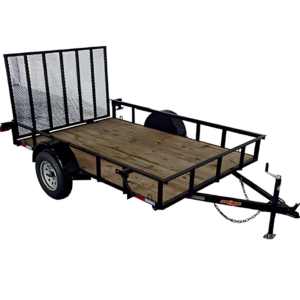 D2E 5′ x 8′ Angle Single Axle Utility Trailer