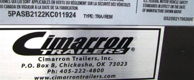 2020 19′ CIMARRON BUMPER PULL 6 PEN STOCK TRAILER - Image 19