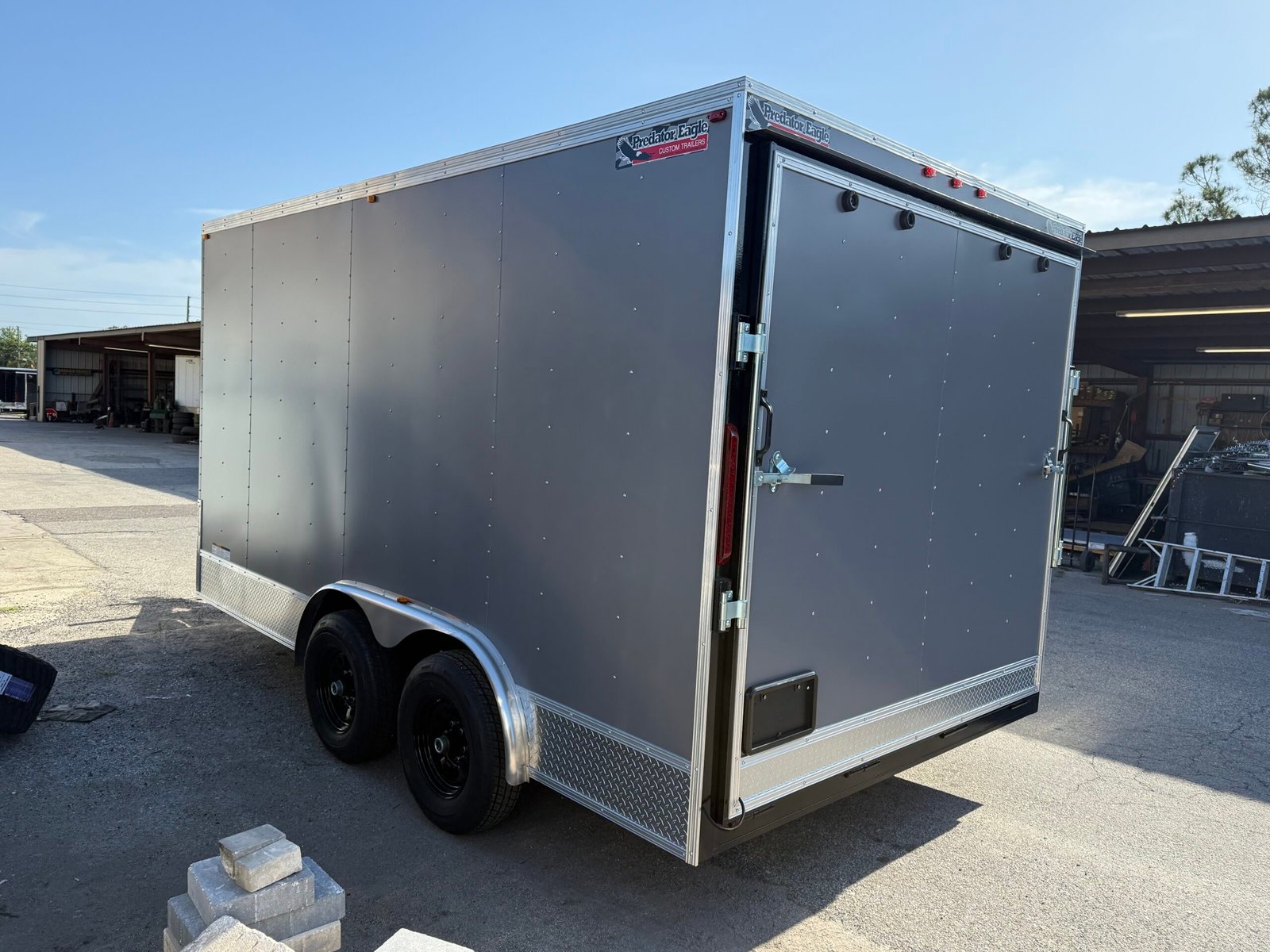 8x14X7 predator eagle ENCLOSED LANDSCAPE TRAILER - Image 3