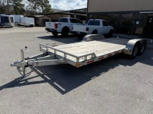 2022 ALCOM 82X20 Aluminum Frame Car Hauler w/ Ramps