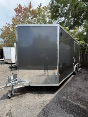 2025 ALCOM STEALTH 8.5×20 ALUMINUM CAR HAULER WITH ELITE ESCAPE DOOR