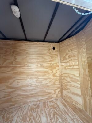 5×10 ALL WORLD Enclosed Charcoal w/silver trim