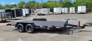 7×16 10K equipment trailer w/ cobra liner