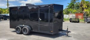 7×16 ALL WORLD Enclosed Trailer