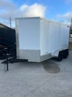 6′ x 12′ X 6’5″ White Tandem Cargo Trailer