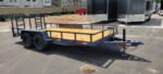 7×16 Utility Trailer Brewer With Side Pallet Load