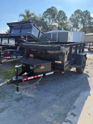 5′ x 8′ 24″ Sidewalls – SINGLE 6000# AXLE DUMP TRAILER