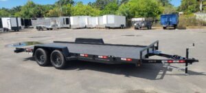 7×18 equipment trailer w/ cobra liner 7k