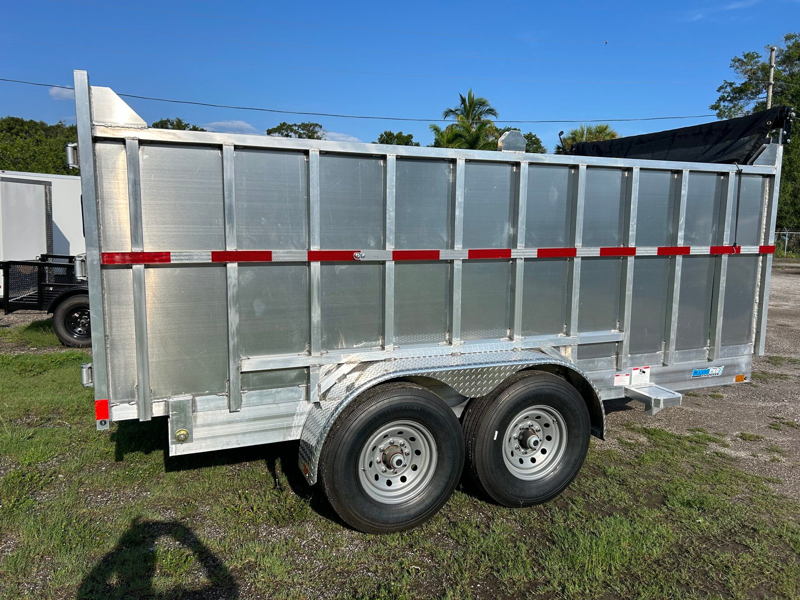 7x14x4 cargo pro aluminum dump trailer - Image 5