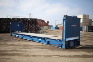 40-foot Flat Rack Shipping Container Cargo-worthy