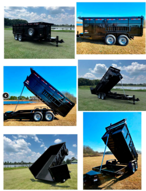 7′ x 14′ – 24″ Telescopic Dump Trailer With Sidewall