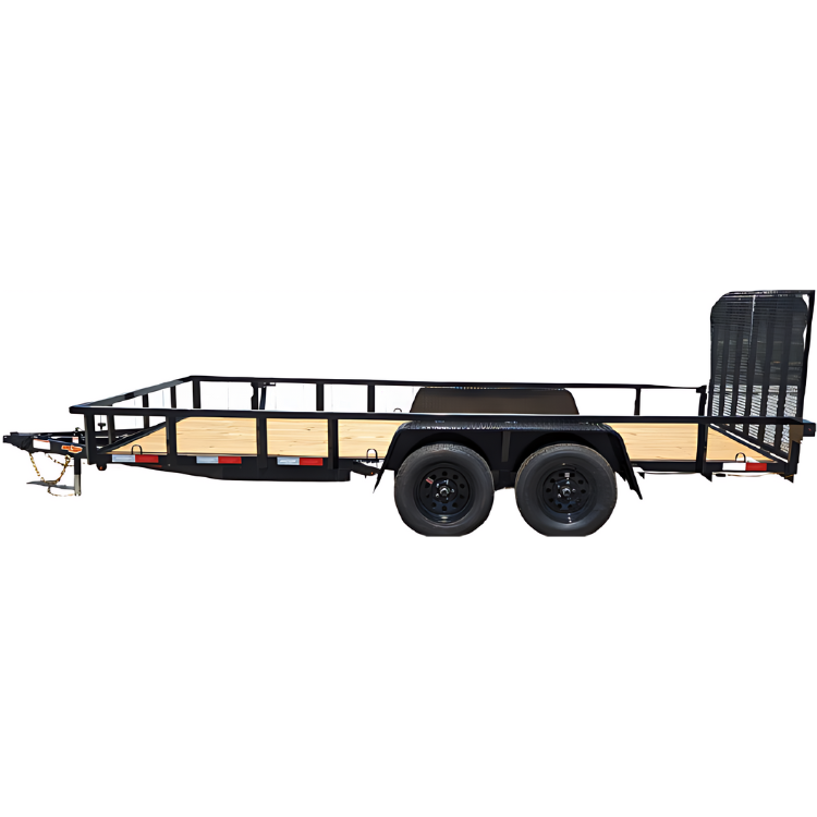 D2E 76″ x 12′ TANDEM Axle Utility Trailer